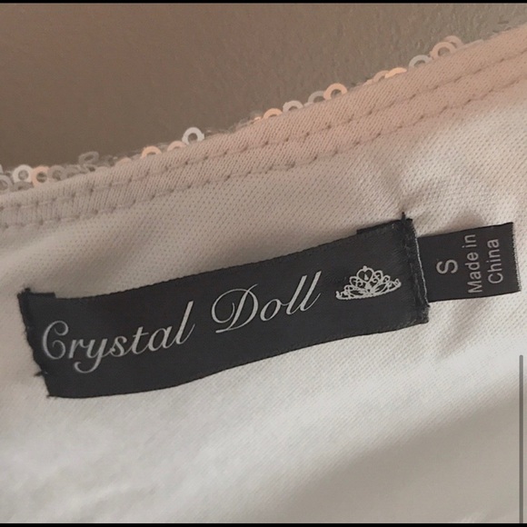 V Beck Silver Sequins Dress Size Small - Picture 4 of 4